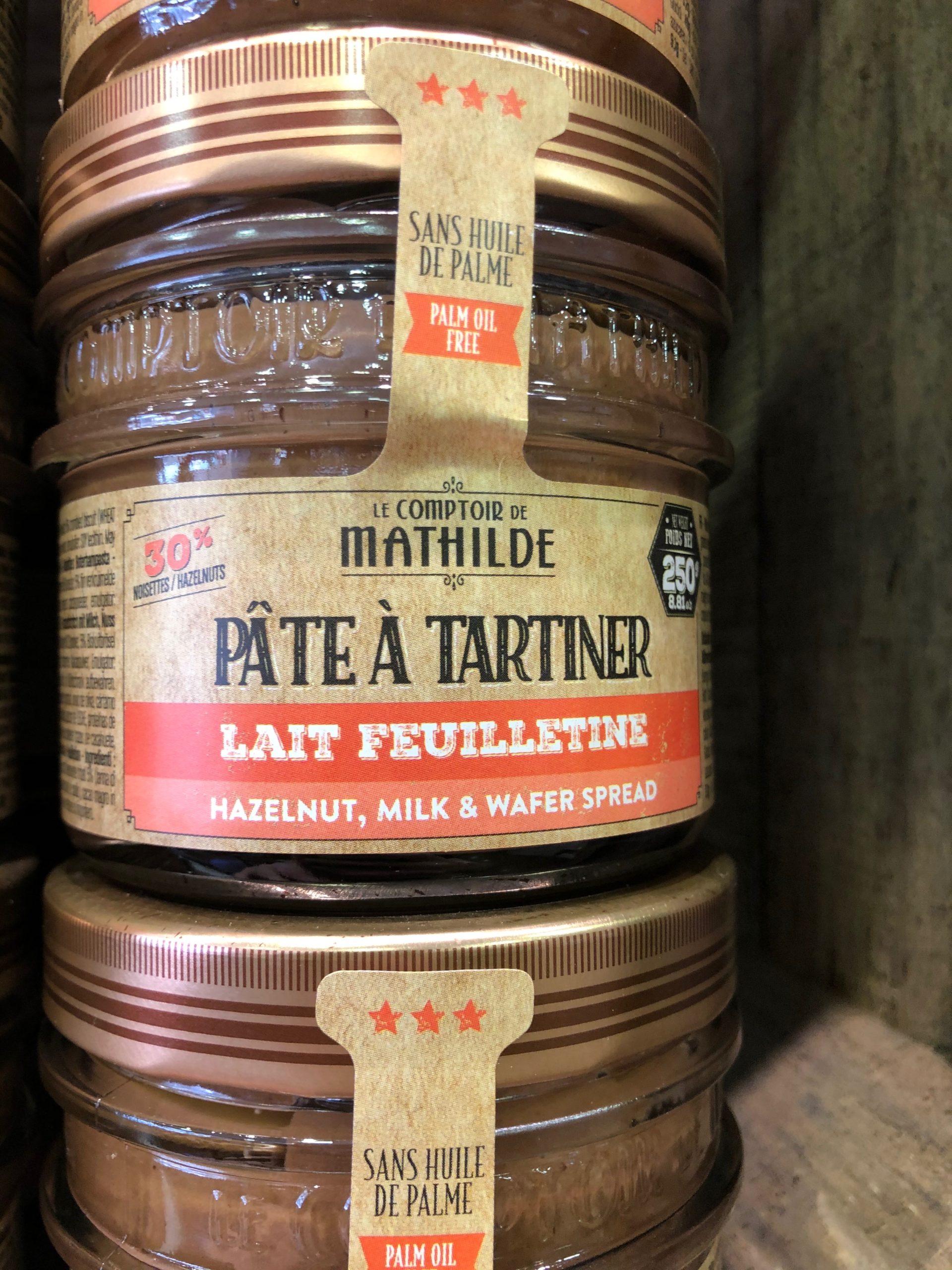 Pâte à tartiner lait noisette - Le Comptoir de Mathilde