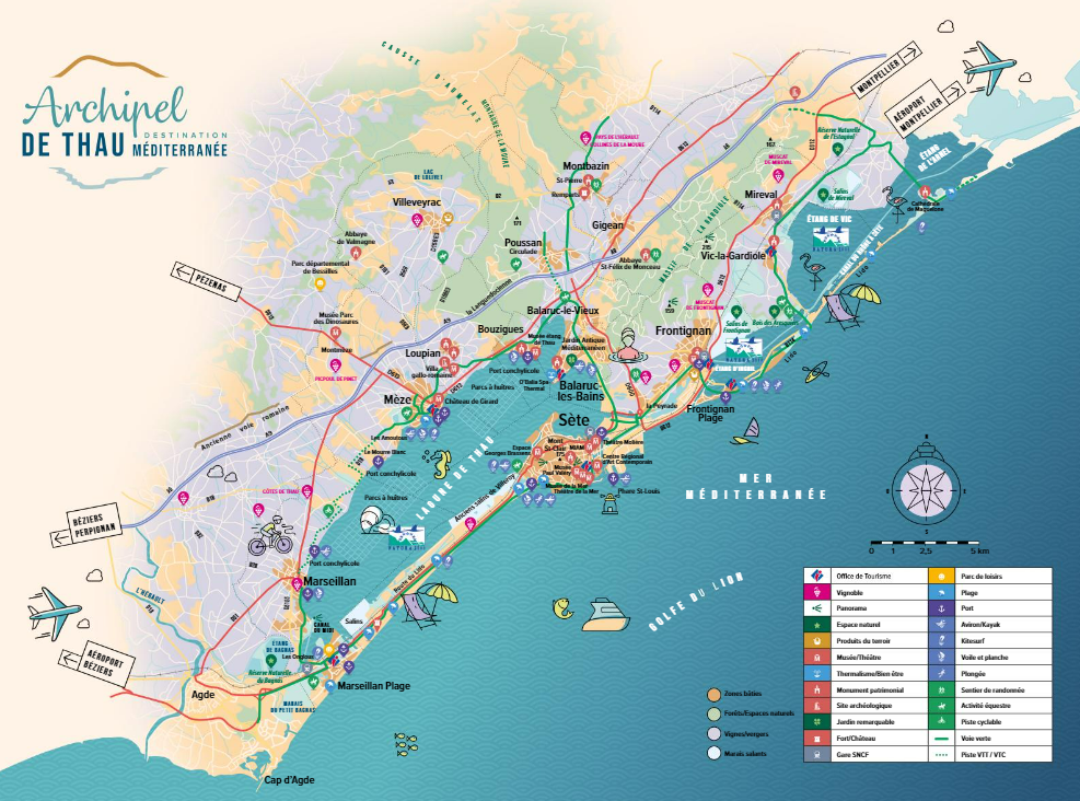 Carte Étang de Thau