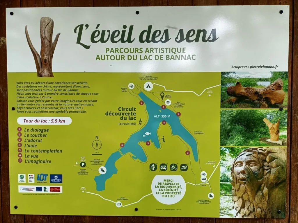 Carte Lac de Bannac