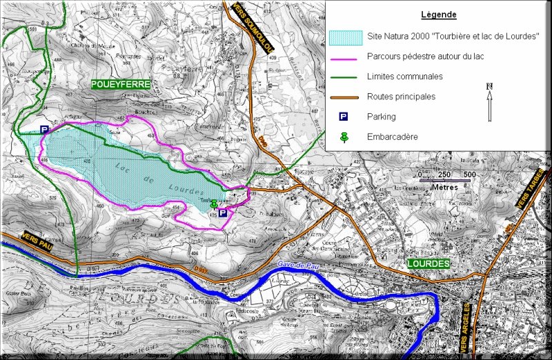 Carte Lac de Lourdes