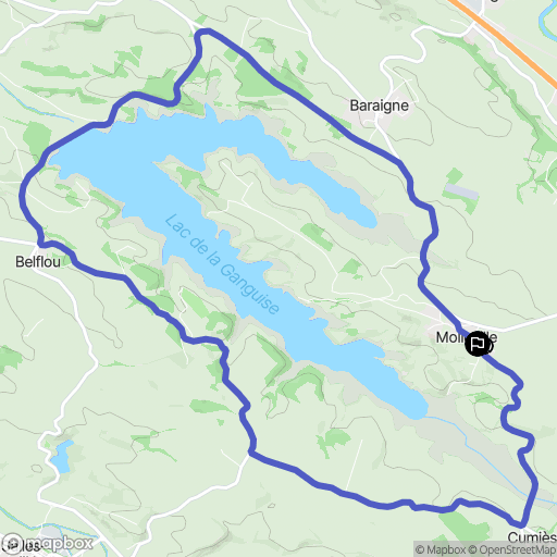 Carte Lac de la Ganguise