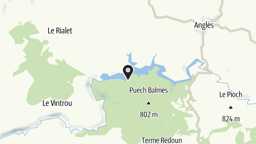 carte Lac des Saints Peyres