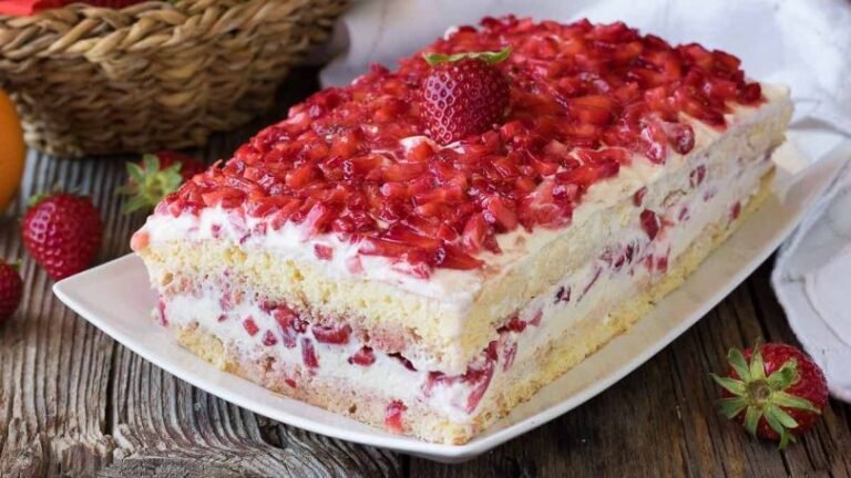Gâteau mascarpone fraise