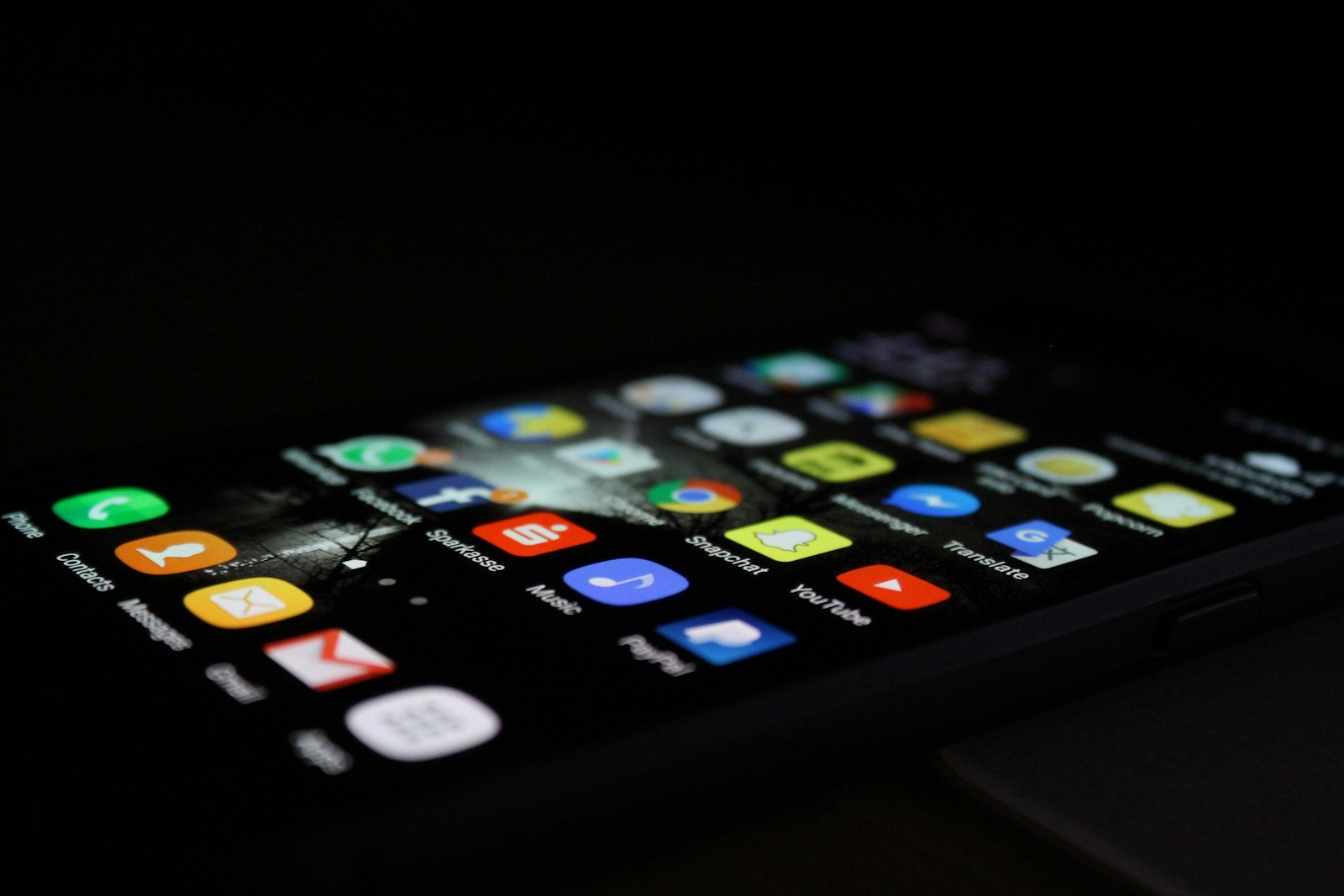 Application mobile de services publics affichée sur un smartphone tenu en main
