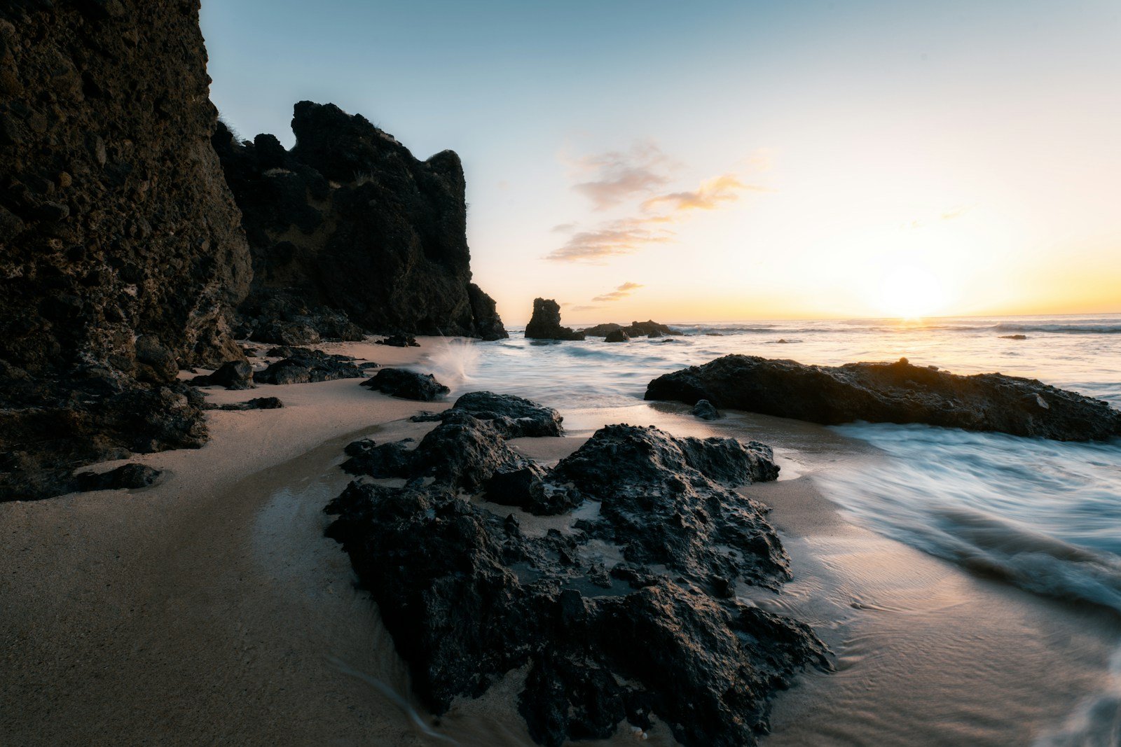 Coucher de soleil sur l'île de la Réunion