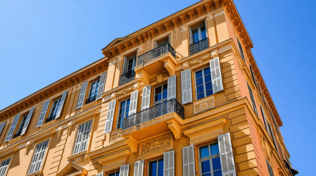 facade-jaune-dun-immeuble-nicois