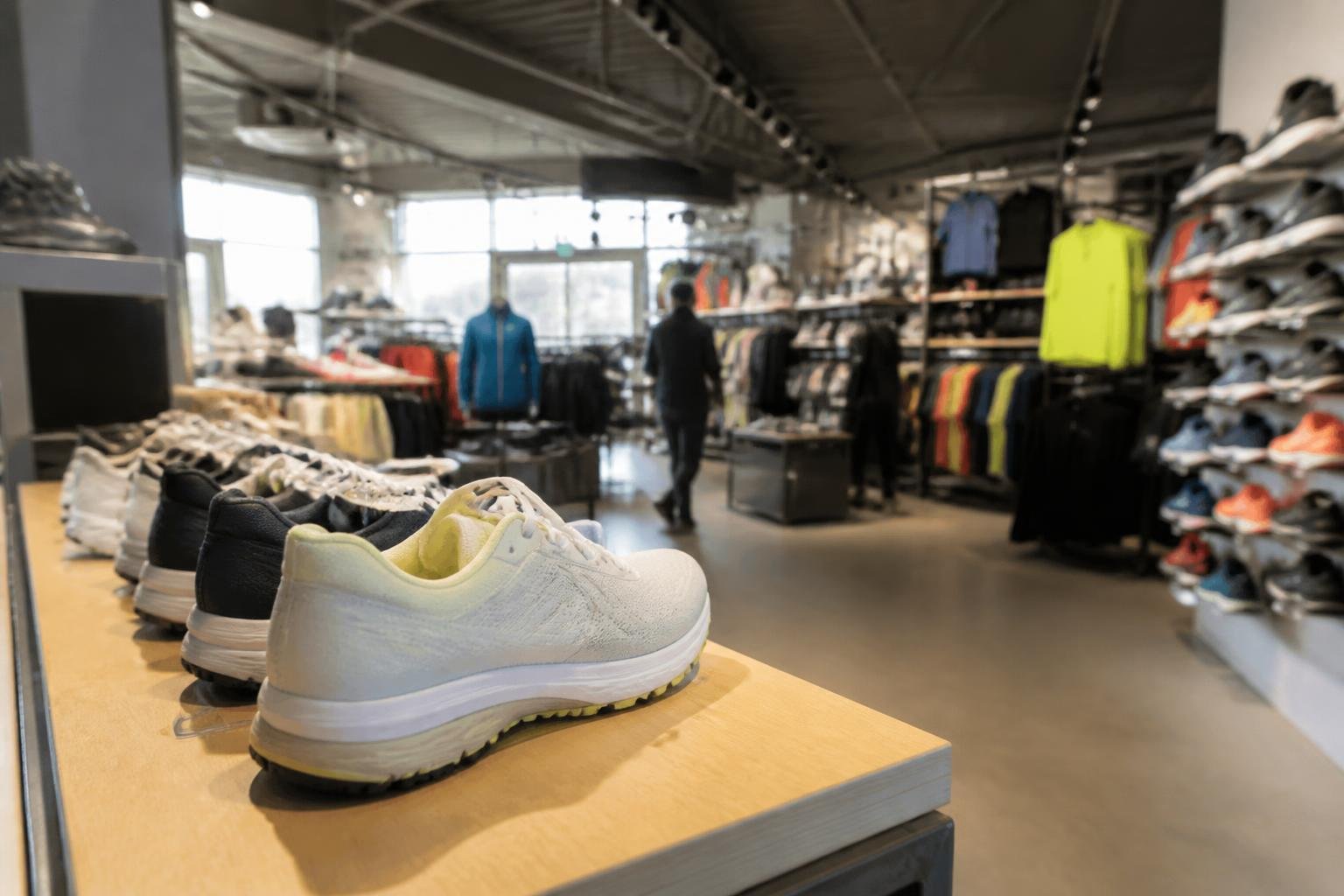 Magasin d'articles de sport en zone commerciale près d'Alès