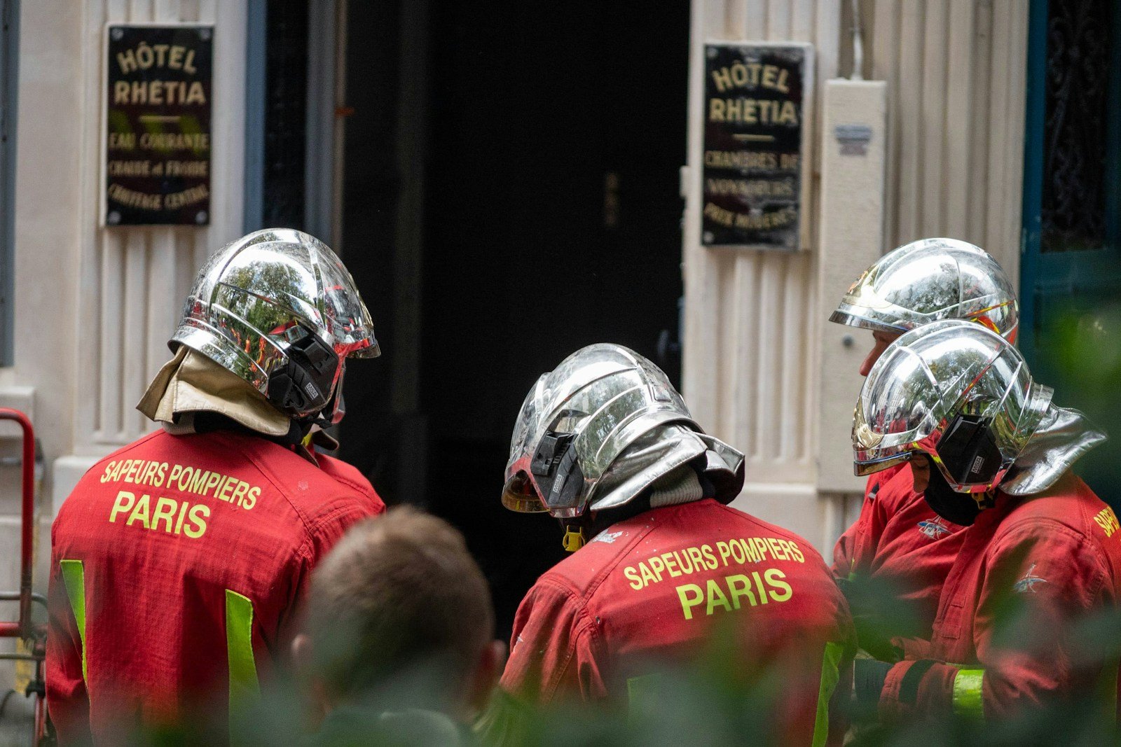 Pompier militaire de la brigade de Paris en défilé