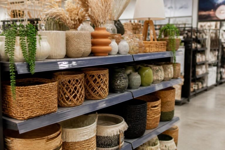 Rayon d'un magasin discount de décoration et d'articles pour la maison