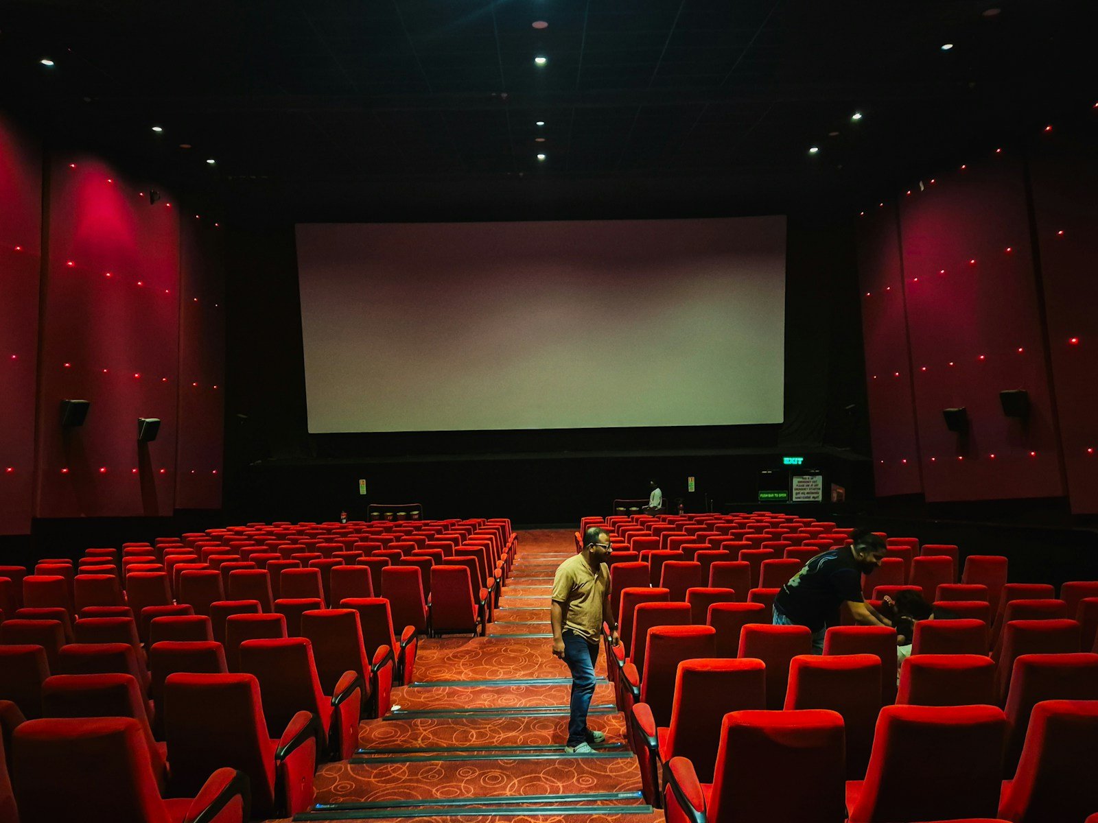 Une grande salle du CinePlanet d'Alès et son écran panoramique